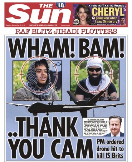 Wham! Bam! Thank You Cam… Sun-Titelseite